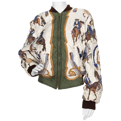 hermes horse bomber jacket|Hermes puffer jacket women.